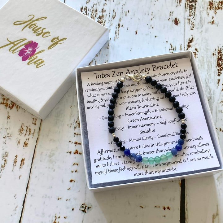 Totes zen ladies crystal healing anxiety bracelet