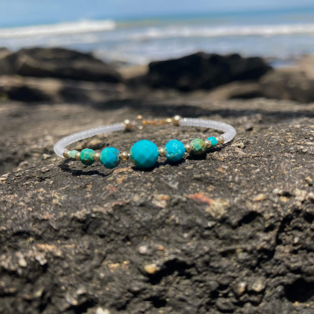 Turquoise & Gold Bracelet