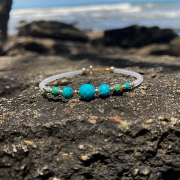 Turquoise & Gold Bracelet for healing