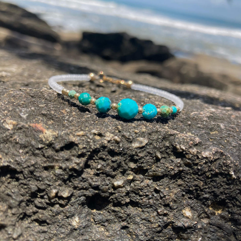 Turquoise & Gold Empowerment Bracelet