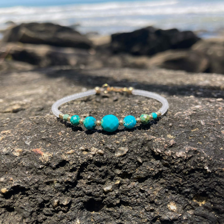 Turquoise & Gold Healing Bracelet