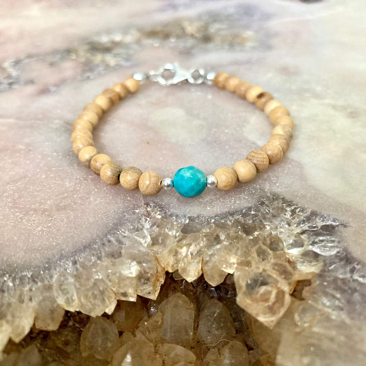 Turquoise boys birthstone bracelet