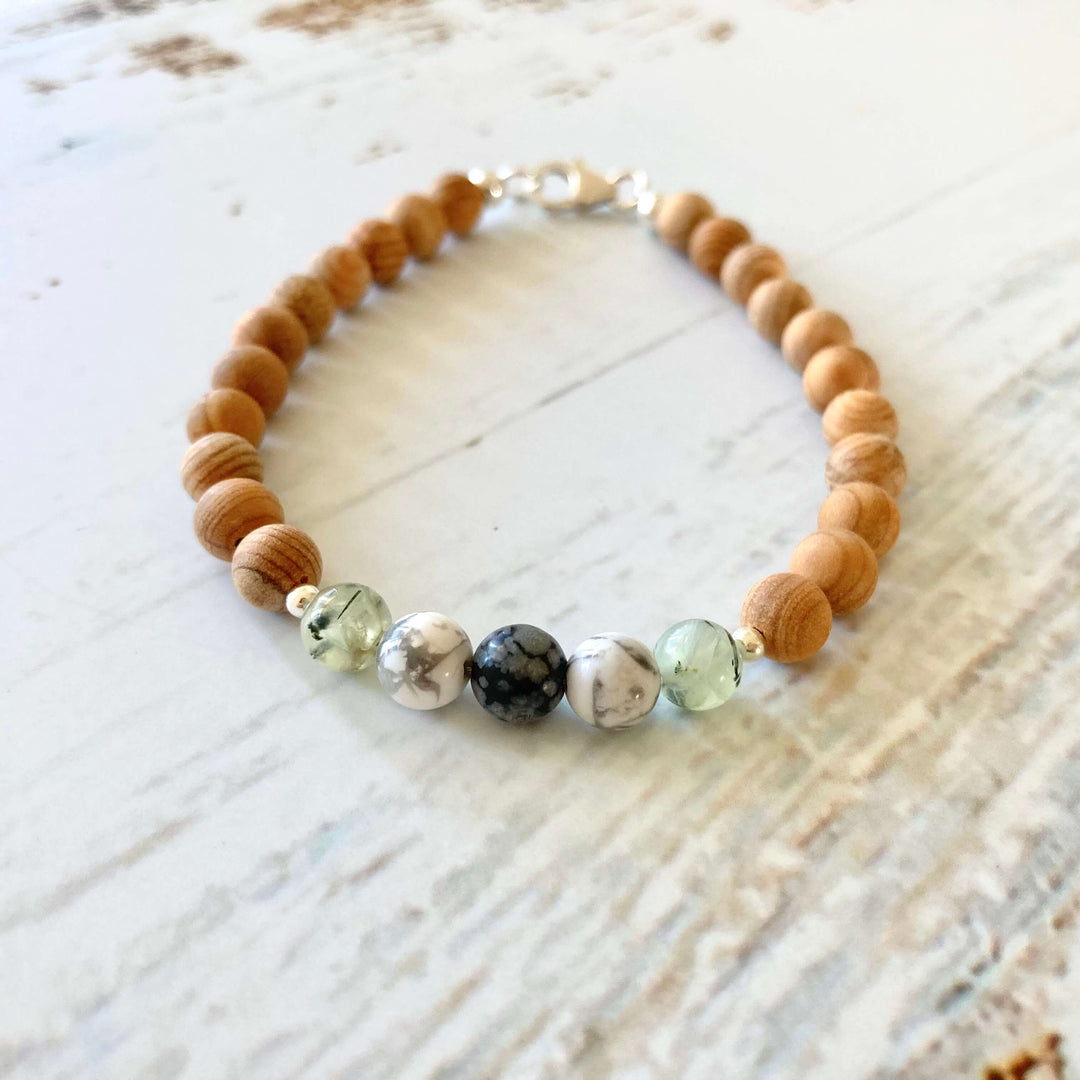 Wooden anxiety bracelet