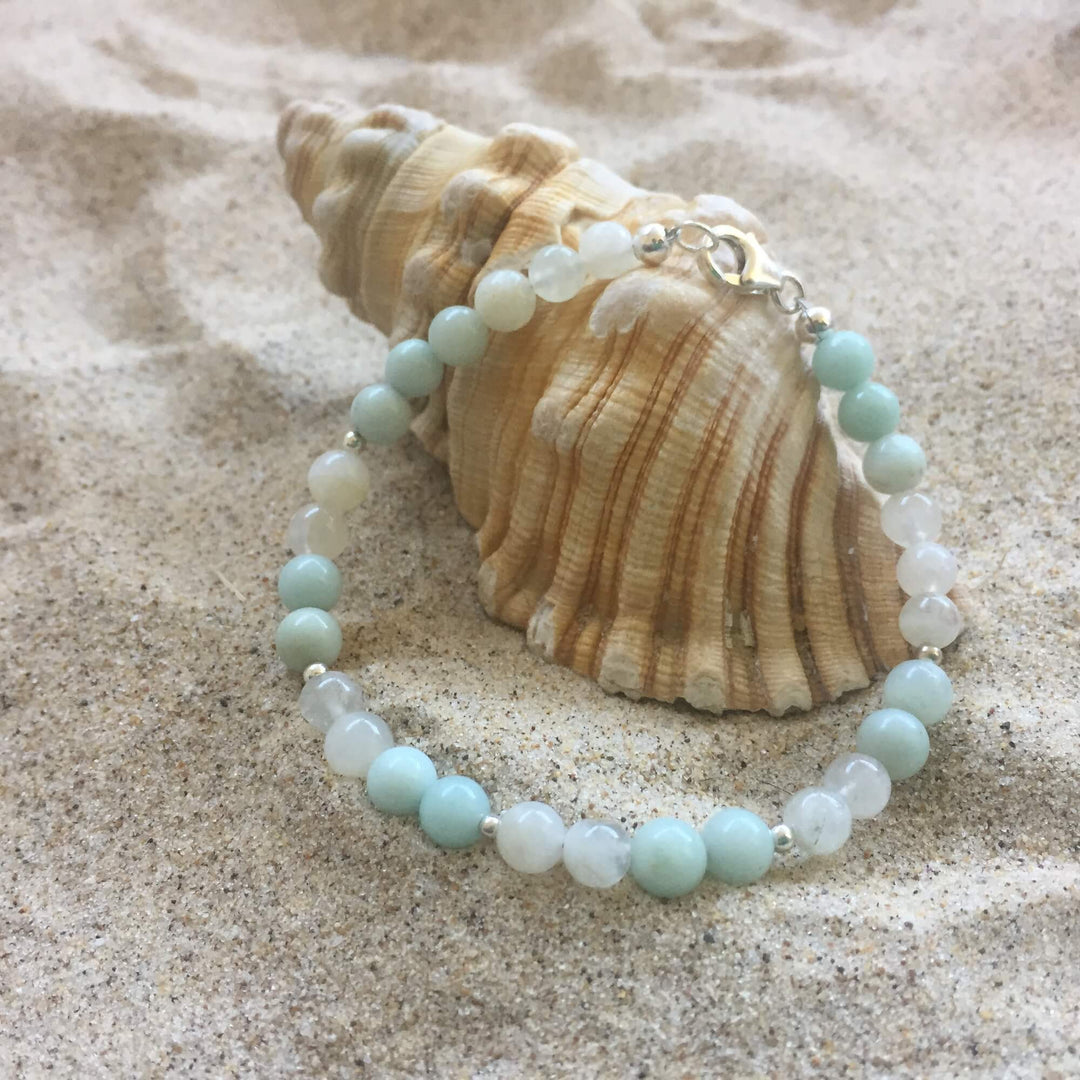 Amazonite & Moonstone Bracelet