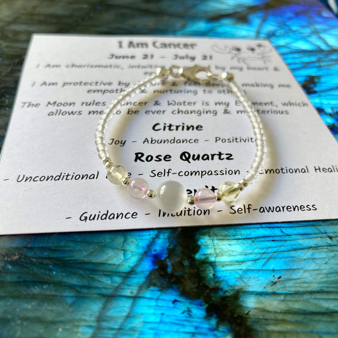 Cancer Girls Zodiac Bracelet