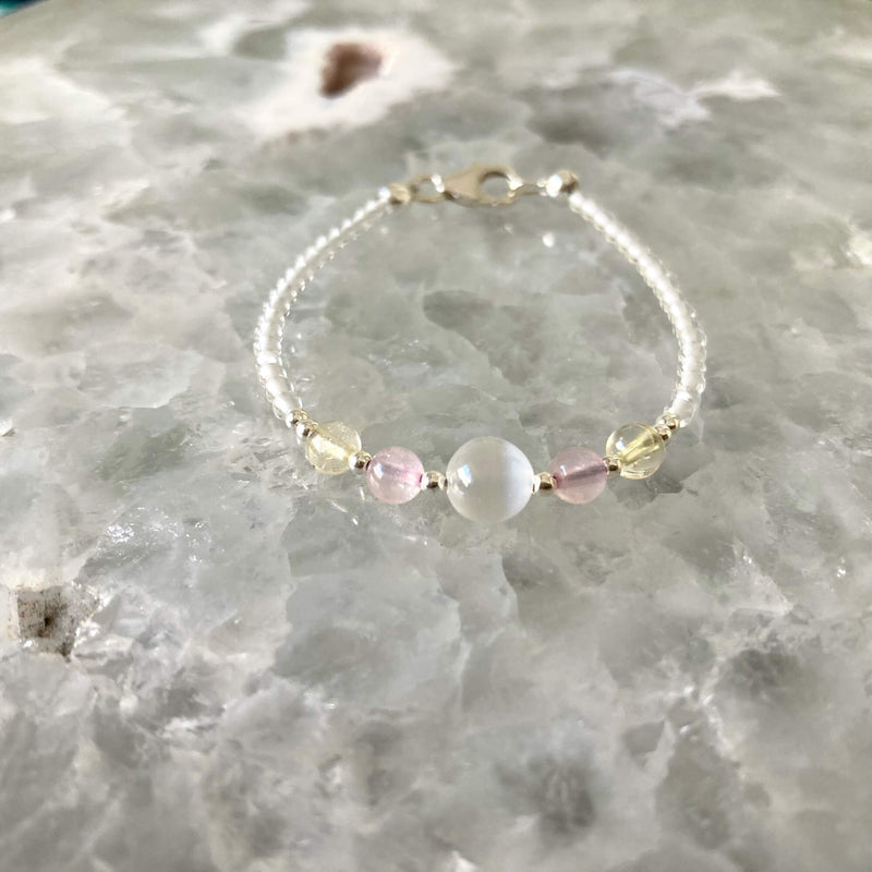 Cancer Girls Zodiac Crystal Bracelet