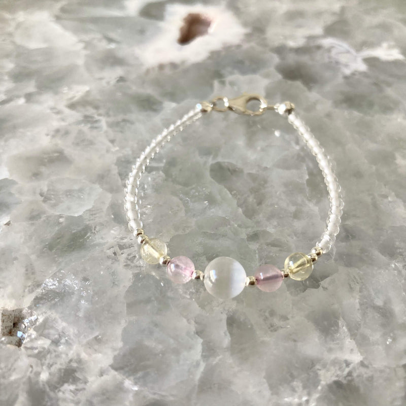 Cancer Girls Crystal Zodiac Bracelet