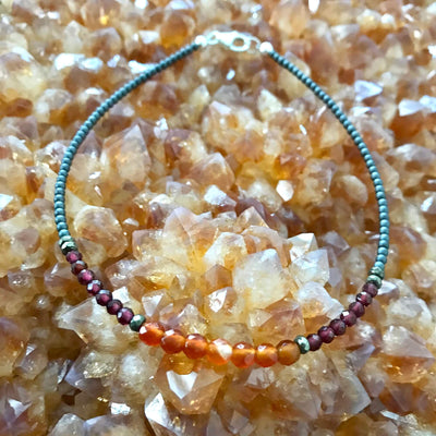 fire Elements healing Crystal Anklet