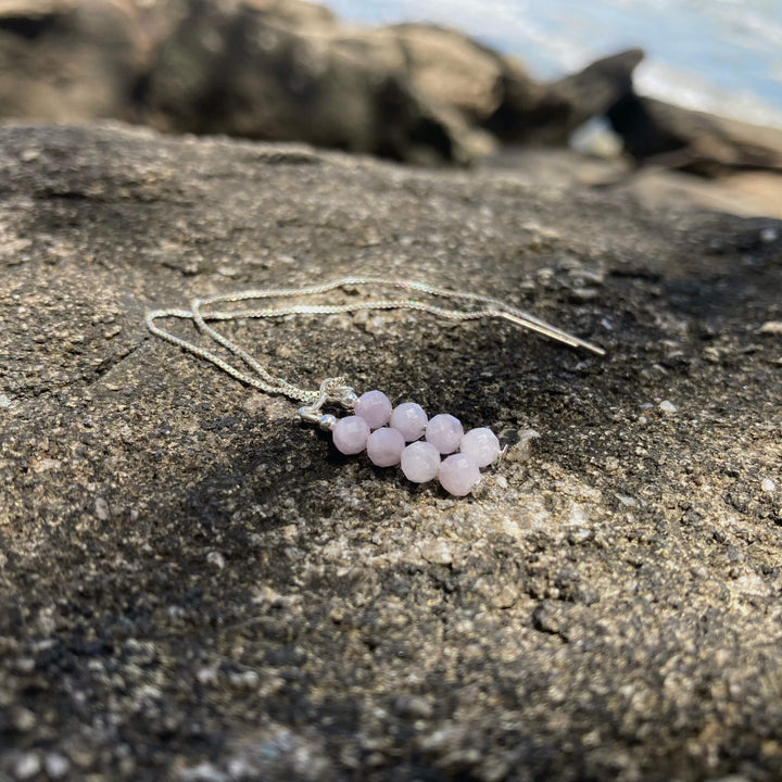 Kunzite Thread Earrings