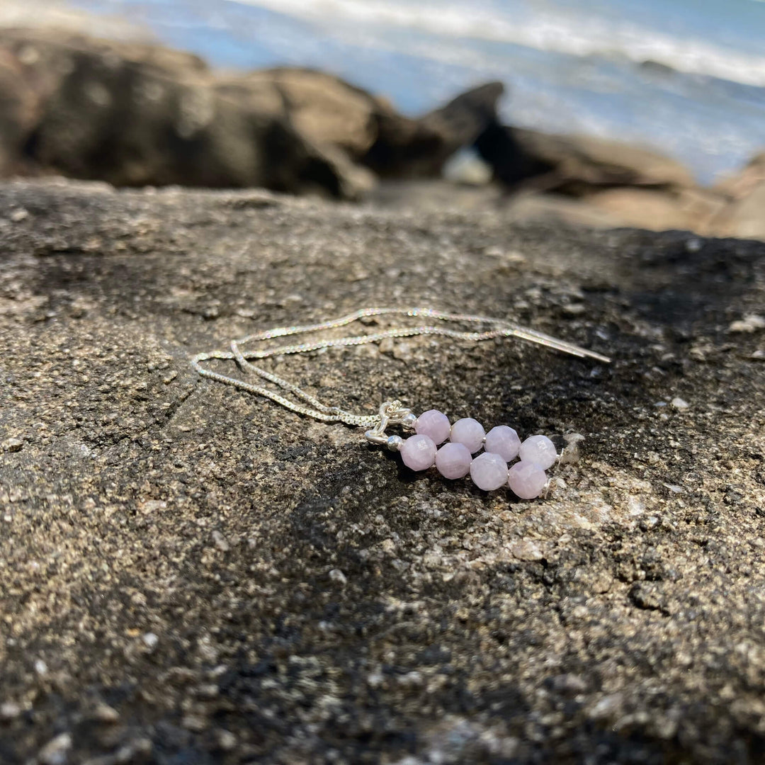 Kunzite Thread Healing Earrings