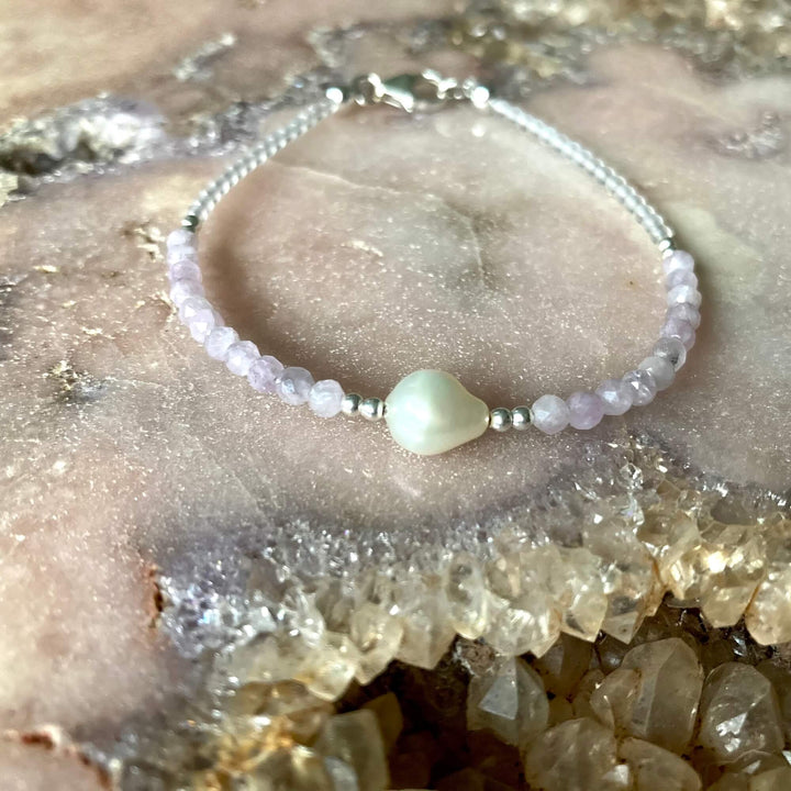 kunzite & Pearl Bracelet