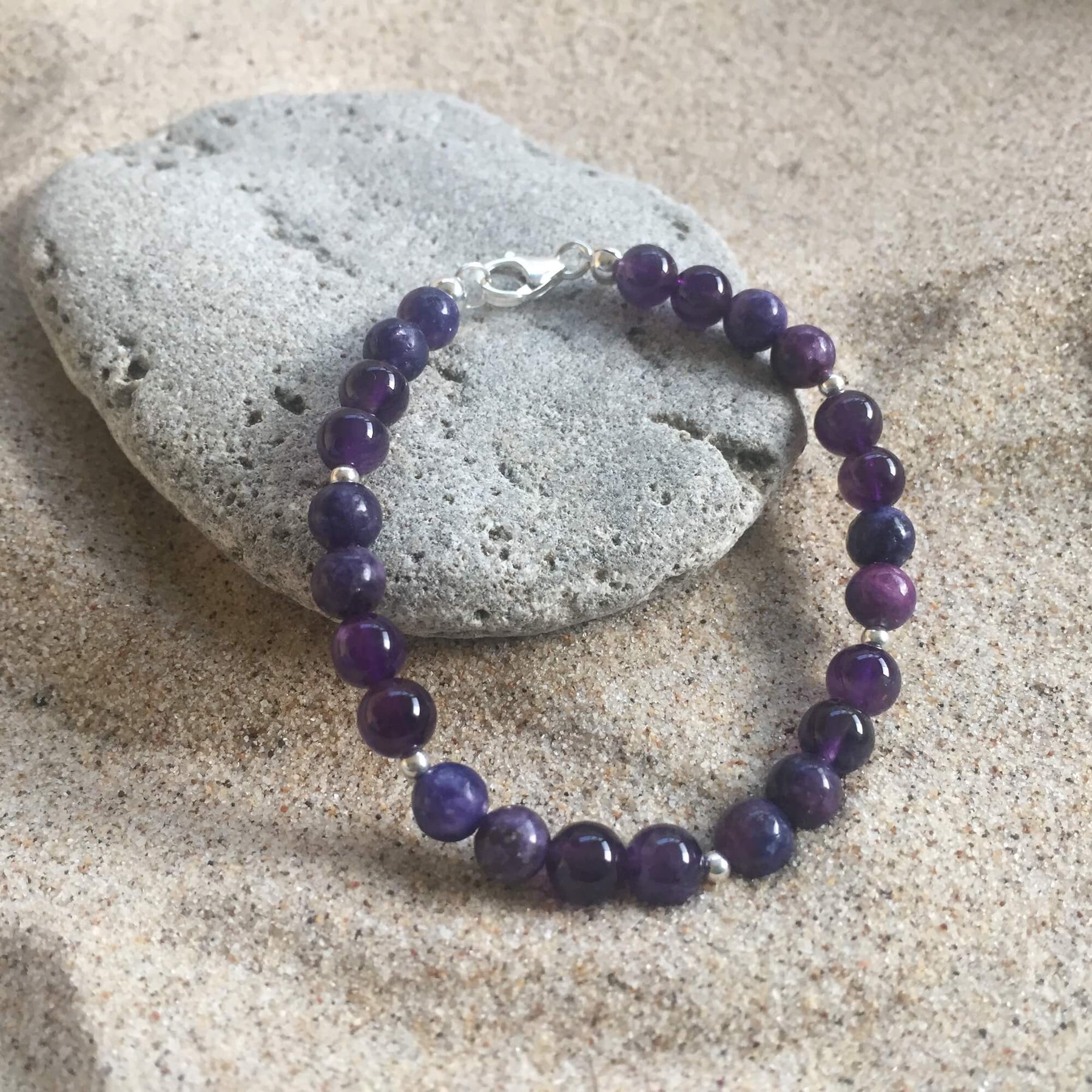 Buy Arka Surya Crystals Natural Lepidolite 8mm bead healing bracelet for  stress , anxiety & unbalanced emotions relief & Calming Intuition for  Powerful Protection Online at Best Prices in India - JioMart.