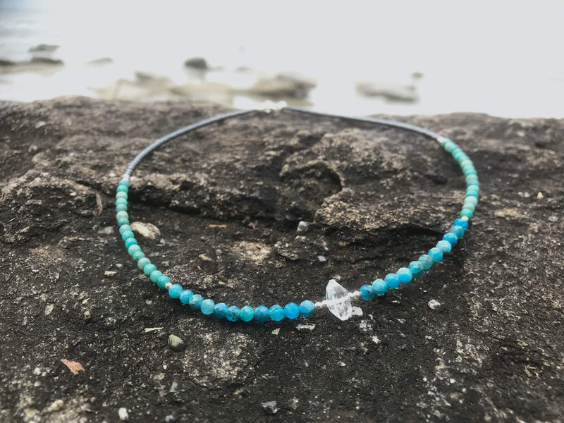 Lil mermaid crystal necklace