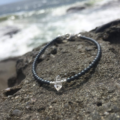 seeker of light herkimer diamond healing crystal bracelet