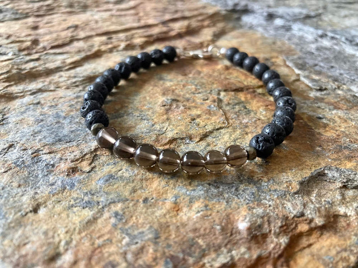 Self-Assurance - Smoky Quartz Men's Bracelet by Mana for Men