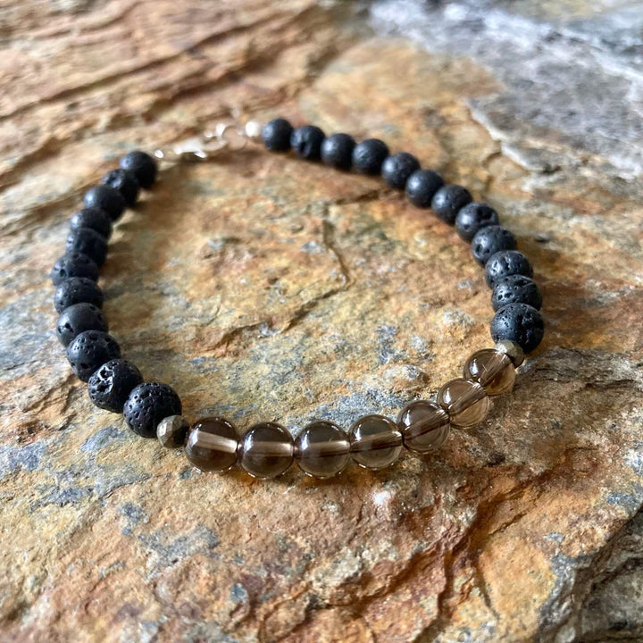 Self-Assurance - Smoky Quartz Men's Bracelet by Mana for Men