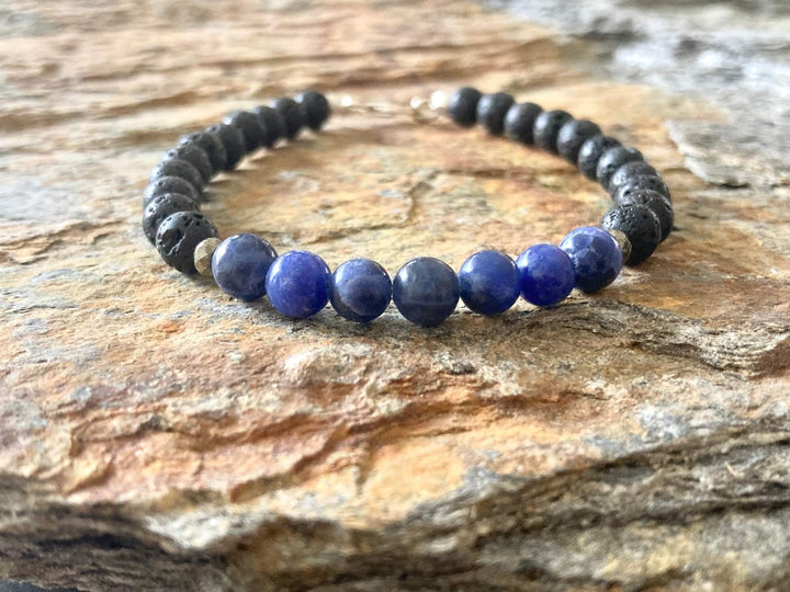 Sodalite Mens Bracelet for Focus