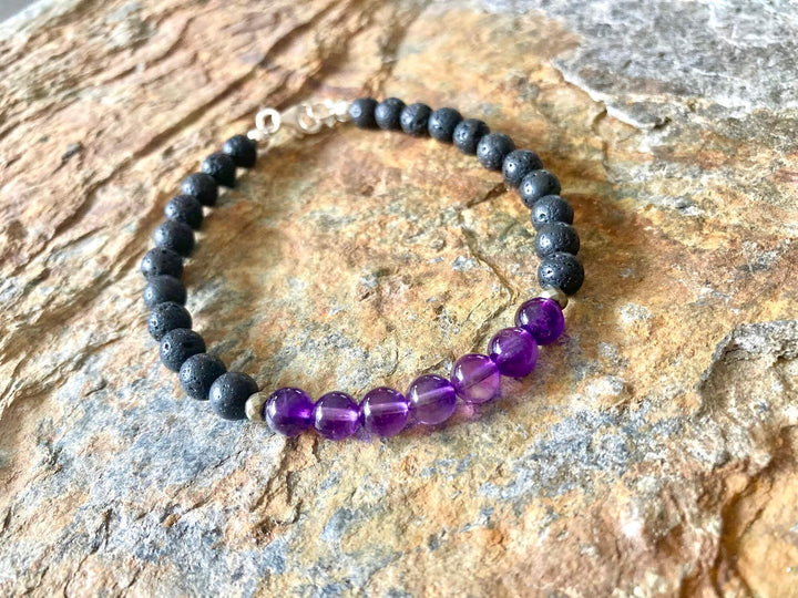 Zen - Amethyst Mens Bracelet by Mana For Men